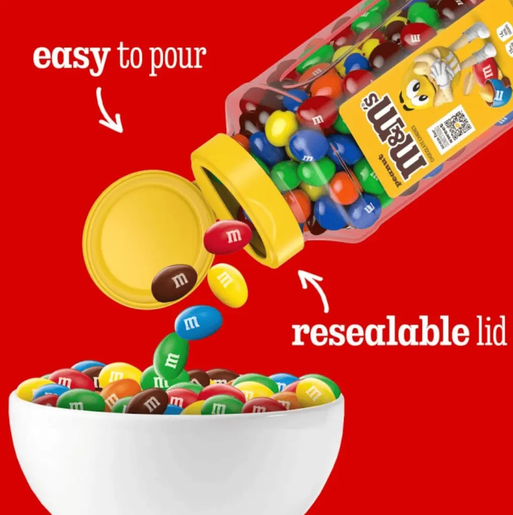 Драже M&M's Peanut Milk Chocolate Candy 652г - фото 3