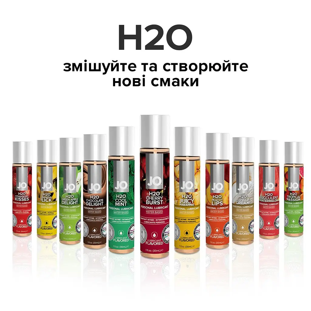 Змазка на водній основі JO H2O — Cherry Burst (120 мл) без цукру, рослинний гліцерин - фото 5