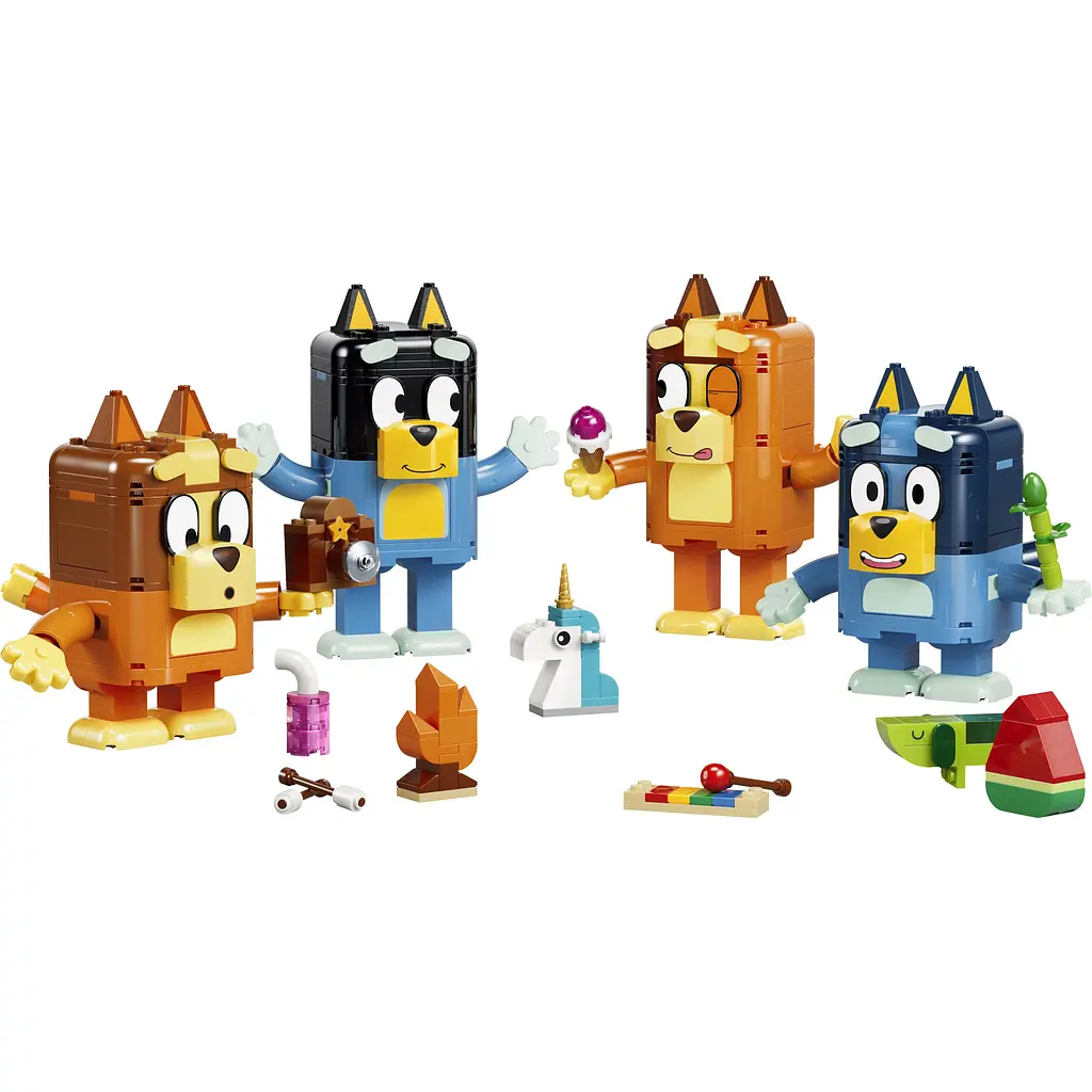 Конструктор LEGO Bluey Сім'я Блуї з кубиків (11217) - фото 4