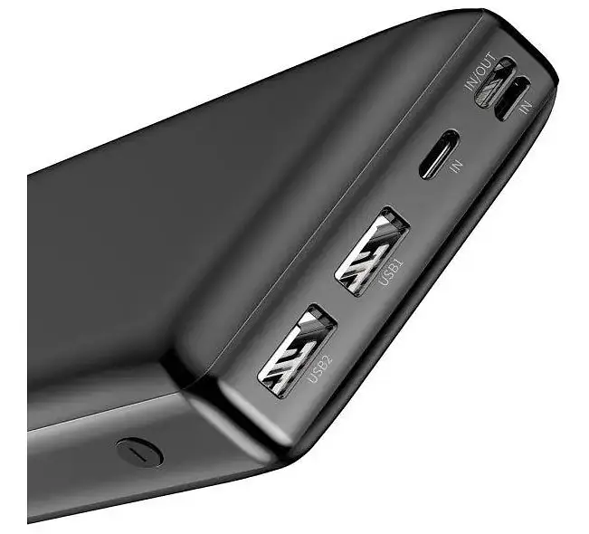 Зовнішній акумулятор Baseus Bipow Digital Display 15 W 30 000 mAh (ppjan-C01) 2 USB, Micro+Type-C (Чорний) - фото 6