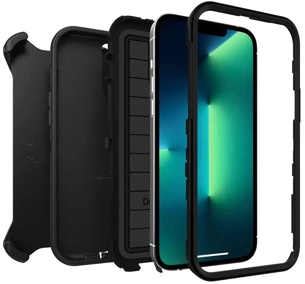 Чохол протиударний з кліпсою OtterBox Defender Pro 77-83531 для iPhone 13 Pro (6.1") Black - фото 2