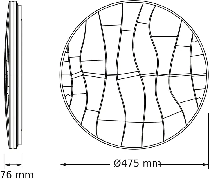 Osram Світильник накладний CEILING PAVO 480мм Round 48Вт 4000K - фото 2