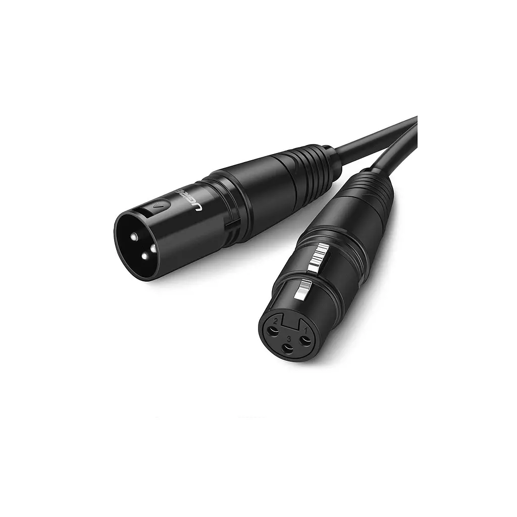Кабель мультимедійний XLR M to XLR F 3.0m AV130 black Ugreen (20711) - фото 2