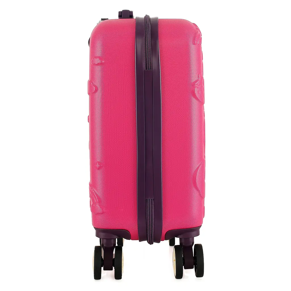 Валіза дитяча Semi Line 16 дюймів (XS) Rose/Black, ABS пластик, 4 колеса 360°, ручна поклажа, 19 л, для дітей 4+, рожево-чорний - фото 6