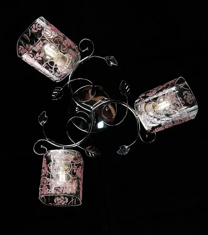 Стельова люстра зі скляним плафоном Splendid-Ray 30-4001-99 - фото 3