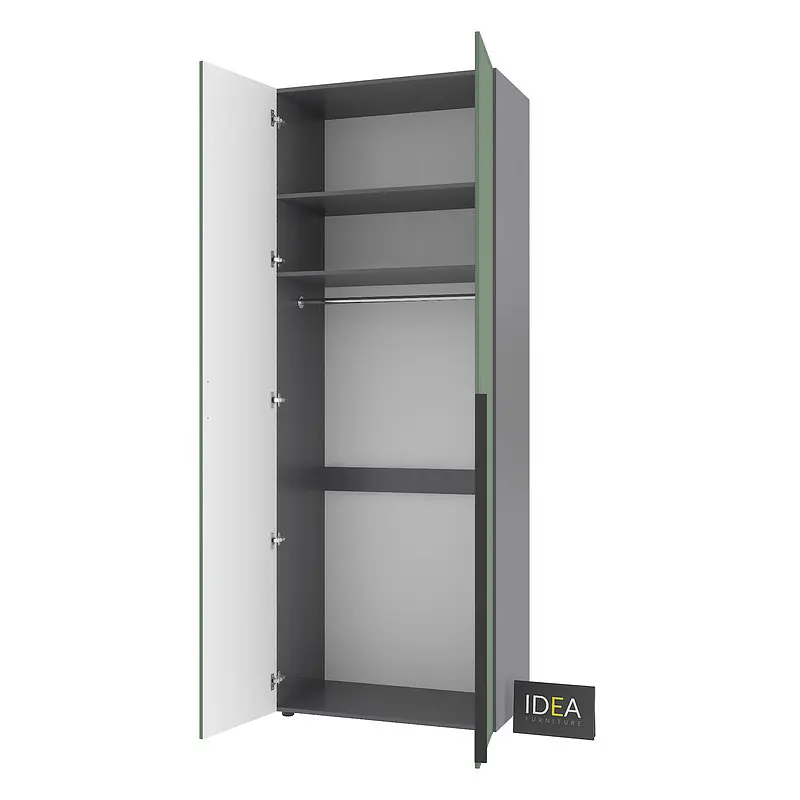 Шафа для одягу з однією штангою С-8.1 Асфальт/Камуфляж Idea - фото 4