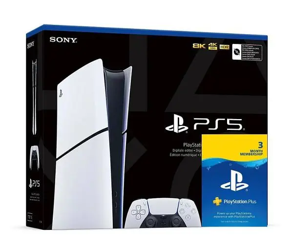 Игровая консоль Sony PlayStation 5 Slim Digital Edition + Подписка PS Plus 3 месяца - фото 4
