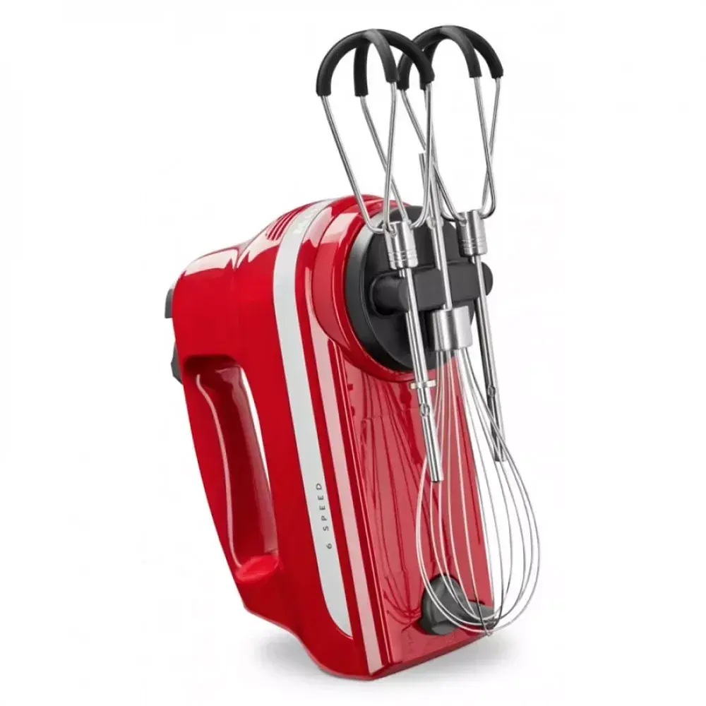 Міксер KitchenAid 5KHM6118EER ручний 6 швидкостей червоний - фото 2