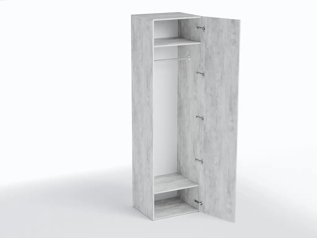 Шафа з полицею та штангою Moreli TS-12 600х2180х520 мм Бетон (zg-s12-beton) - фото 4