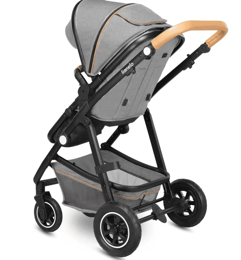 Универсальная коляска 2 в 1 Lionelo Amber 2 Grey Stone, светло-серая (LO-AMBER GREY STONE (2in1)) - фото 3