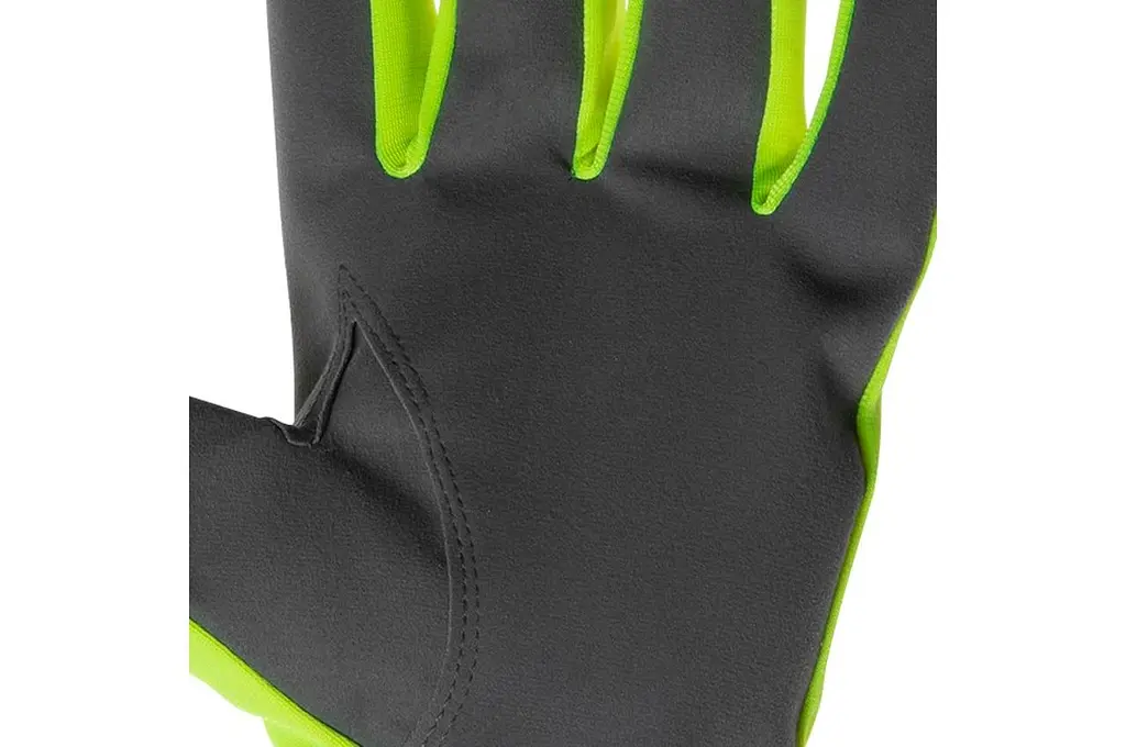 Рукавички робочі захисні Intertool комбінована козяча флуоресцентна шкіра зелена 10" - фото 3