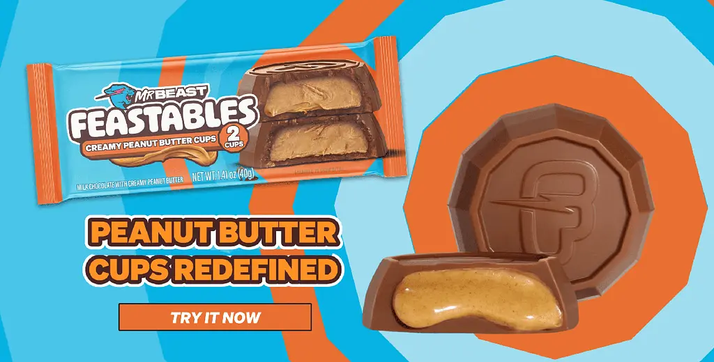 Шоколадні цукерки Feastables MrBeast Peanut Butter Cups 40г - фото 7