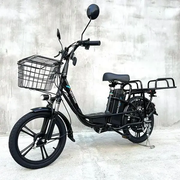 Электровелосипед Green Giant U18" 600W 60V 26Ah + грузовой усиленный багажник черный - фото 4