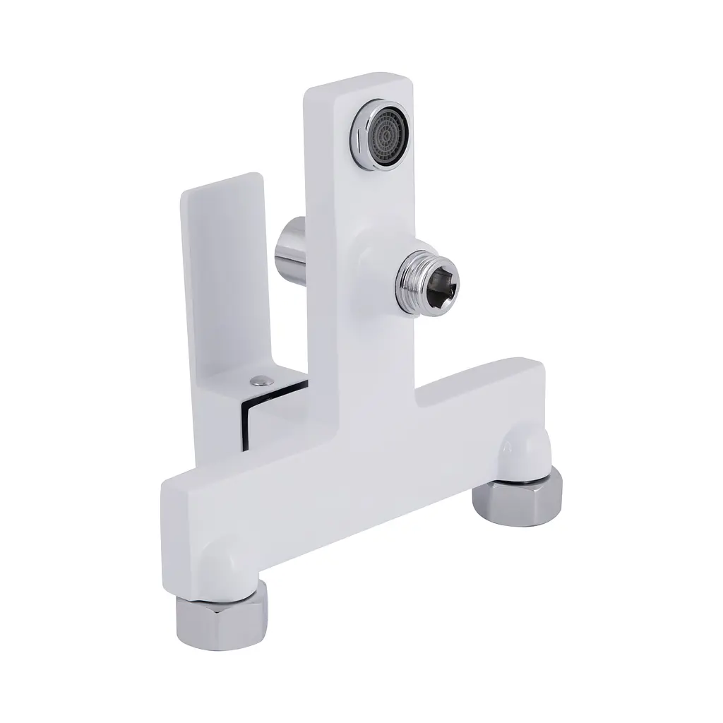 Змішувач для ванни Qtap Gemini (з душовим гарнітуром) QTGEM259CRW45683 Chrome/White - фото 5