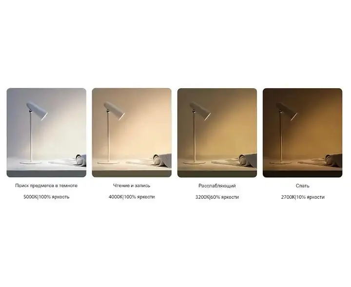 Лампа настольная аккумуляторная Xiaomi Flexible Rechargeable Lamp - фото 6