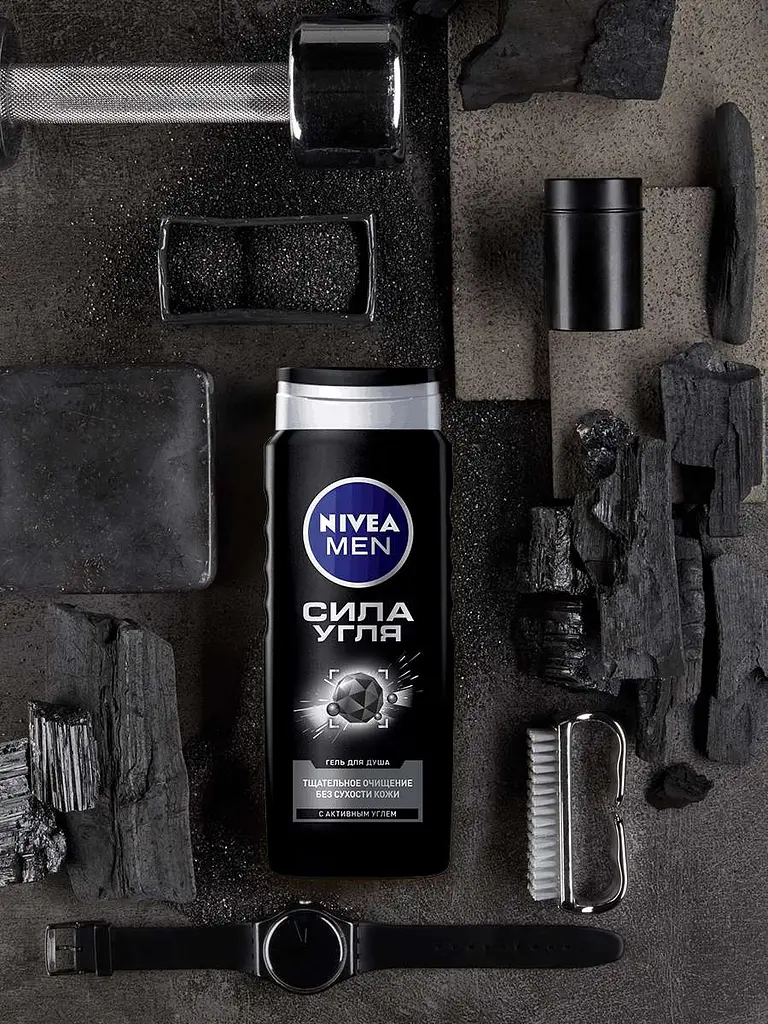 Гель для душу Nivea Men Сила вугілля, 500 мл (84046) - фото 9