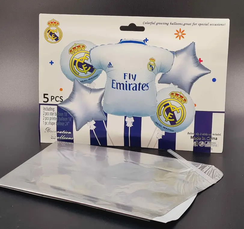 Набір фольгованих куль "Real-Madrid" 5 шт декоративні для свят - фото 2