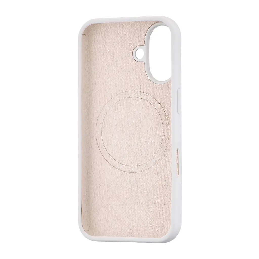 Чохол Silicone Case Full Cover with MagSafe iPhone 16 White - фото 2