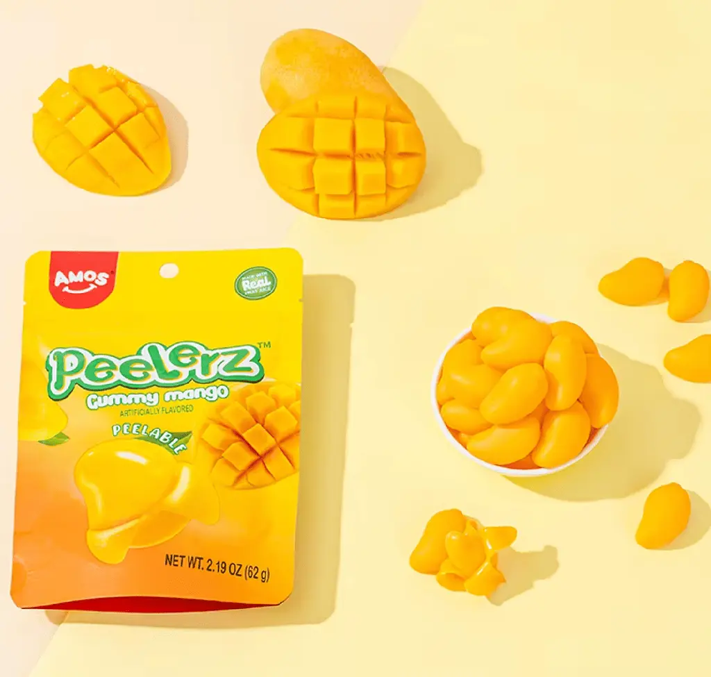 Желейні цукерки Amos Peelerz Gummy Mango 170г - фото 8