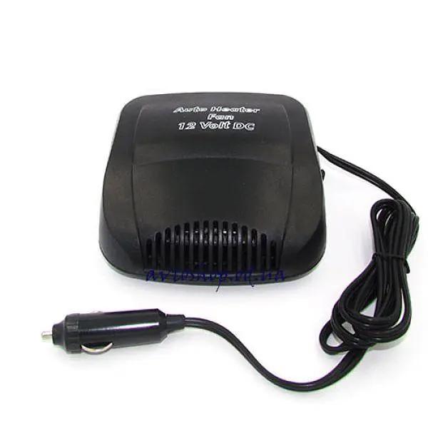 Авто обігрівач салону Піч тепловентилятор від прикурювача Auto Heater Fan 12В 150W чорний - фото 2