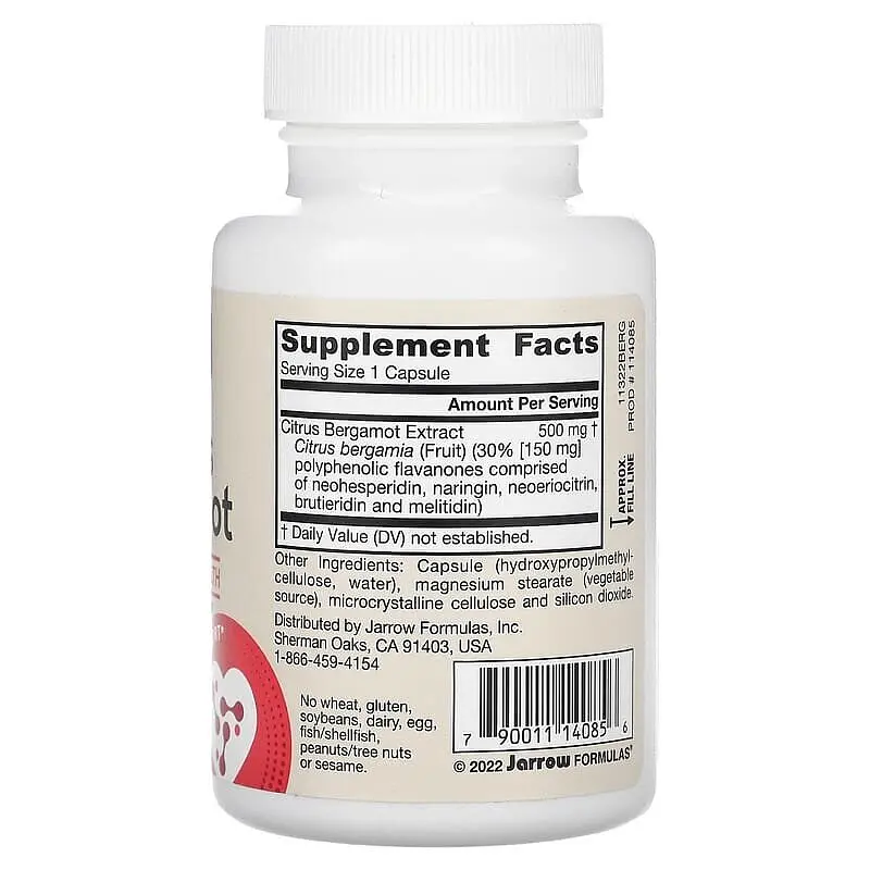 Натуральна добавка Jarrow Formulas Citrus Bergamot 500 mg, 60 вегакапсул - фото 2