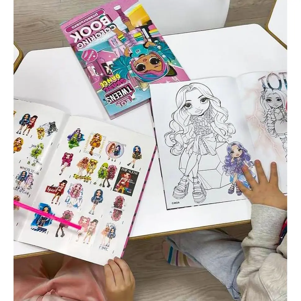 Дитяча книжка-розмальовка "Tweens Ali Dance" Ідейка LCB9 зі стікерами - фото 4