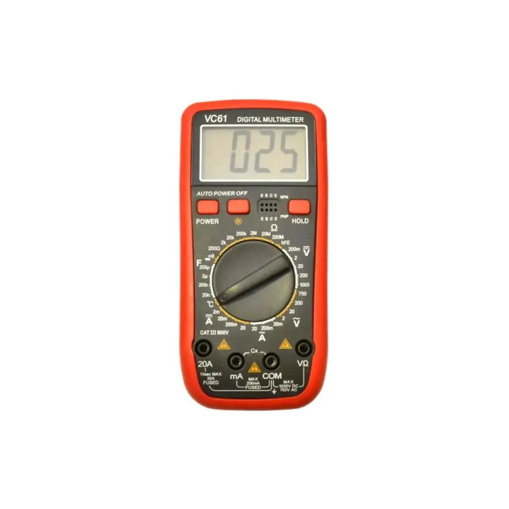 Цифровий мультиметр Voltronic VC-61 V, A, R, С (VC-61)