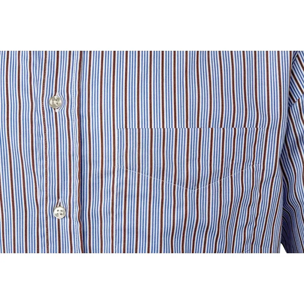 Сорочка Habsburg Fine Plaid Shirt 44 Blue Brown - фото 2