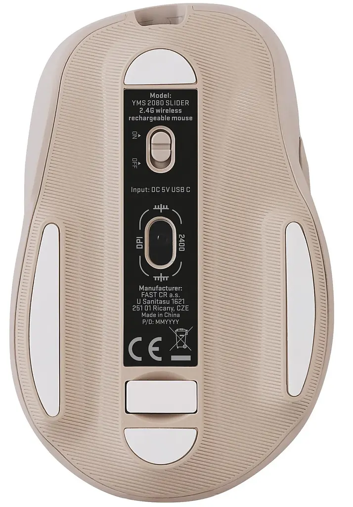 Миша комп'ютерна Yenkee YMS 2080BG WL rechargable mouse SLIDER (7090570) - фото 9