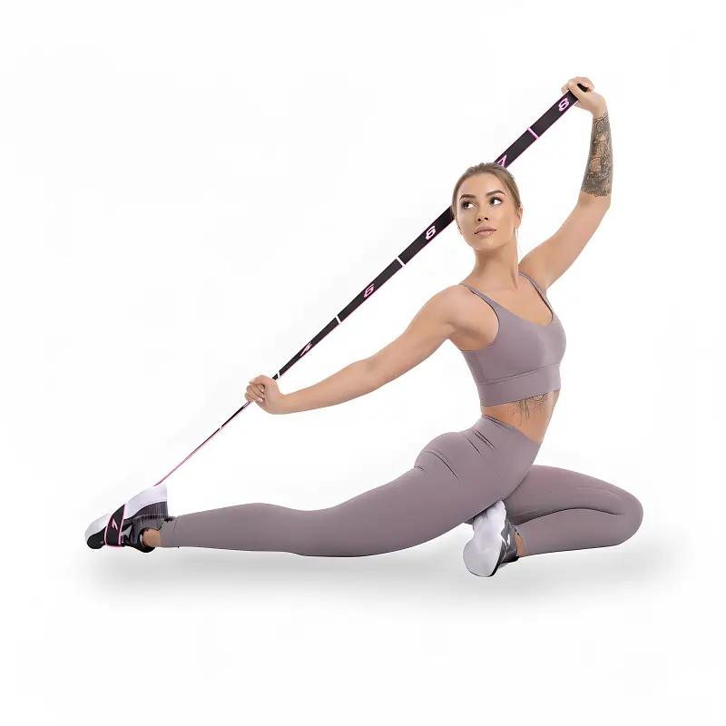 Еспандер стрічка EasyFit з петлями для тренувань рожевий (EASY) (EF-1682-BP) - фото 4