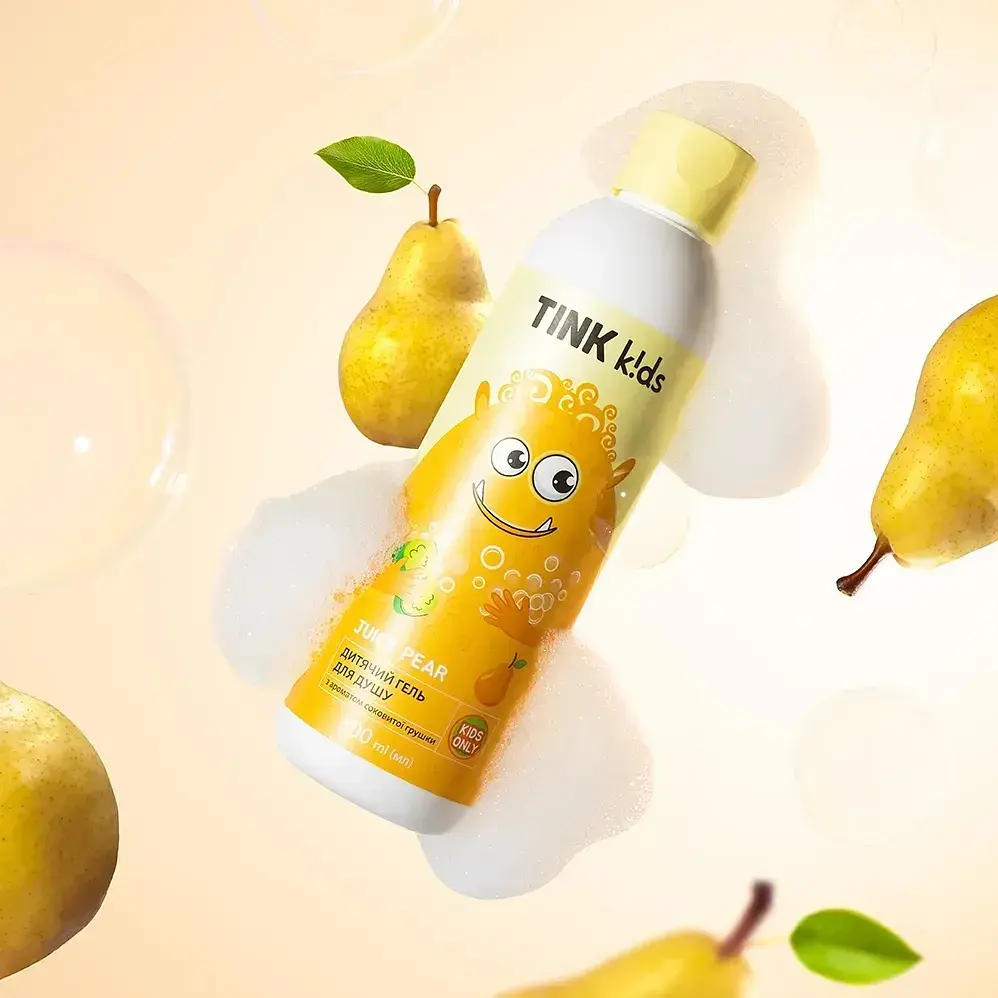 Дитячий гель для душу Tink kids Juicy Pear 300 мл (289682) - фото 5