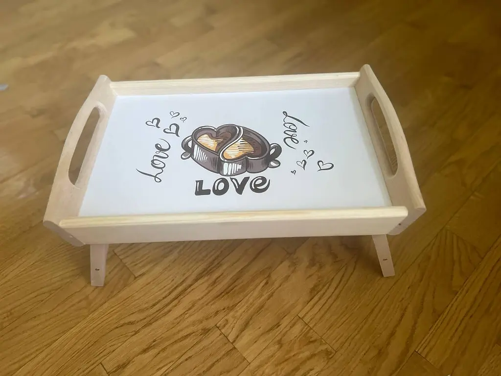 Столик кавовий з ніжками стіл для подачі Love - фото 2