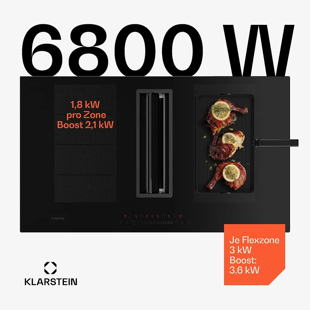 Індукційна плита з витяжкою Klarstein Chef-Fusion DownAir System (10045558) - фото 3