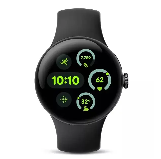 Смарт-годинник Google Pixel Watch 3 45 mm LTE Matte Black Aluminum Case/Obsidian Active Band - фото 2