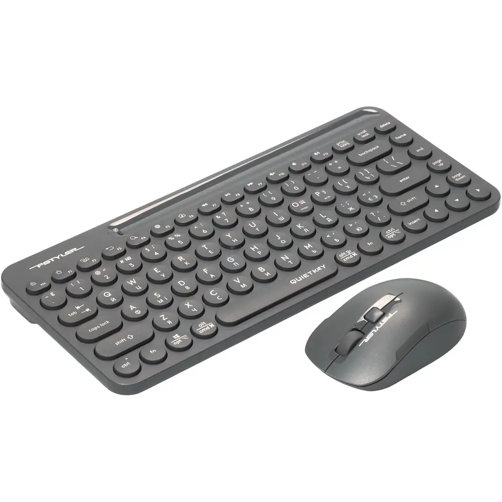 Комплект (клавіатура + миша) A4Tech Fstyler FG3200 Air2 Grey [140902] - фото 2