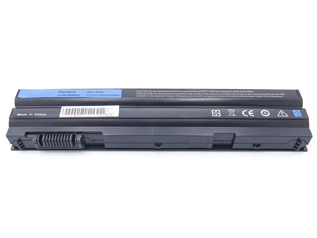 Акумулятор для Dell T54FJ Latitude T54FJ, UJ499, YKF0M, PRRRF NHXVW роз'єм зліва (11.1V 5200 mAh 58Wh) - фото 2