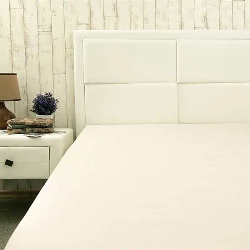 Простирадло на гумці Руно Beige, бязь набивна, 90х200 см, бежевий (503.114У_Beige) - фото 3