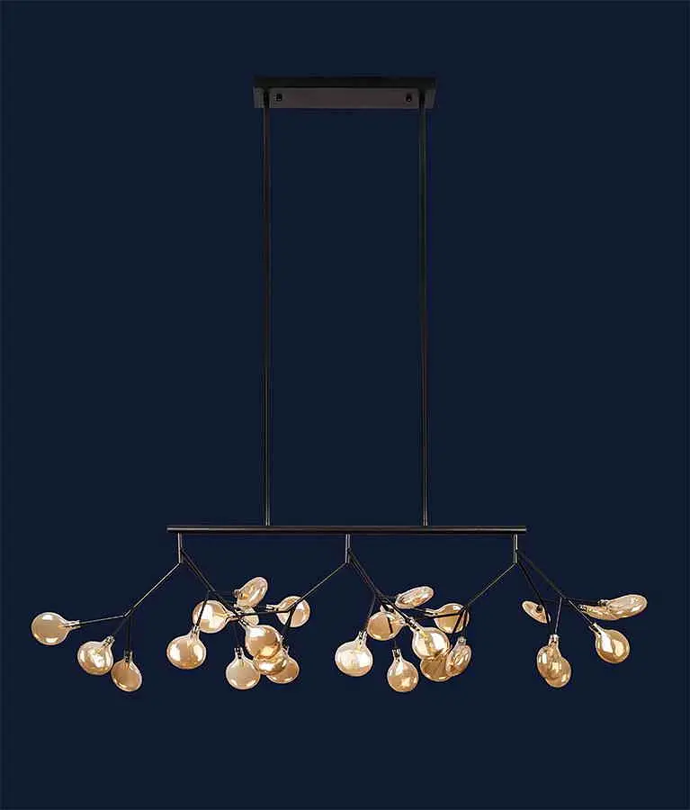 Люстра LED PETALS Levistella 918LP264-27 BK+BR - фото 2