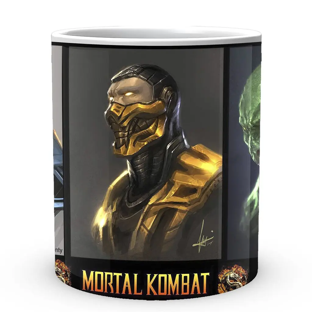 Кухоль GeekLand Mortal Kombat Мортал Комбат Саб-Зіро Скорпіон Рептилія MK.02.375 330 мл білий - фото 2