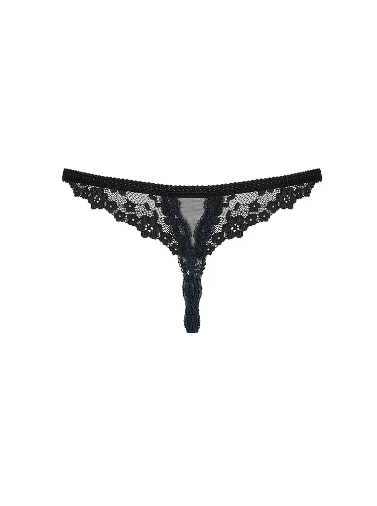 Стрінги Obsessive Letica otwarte L/XL чорний - фото 9