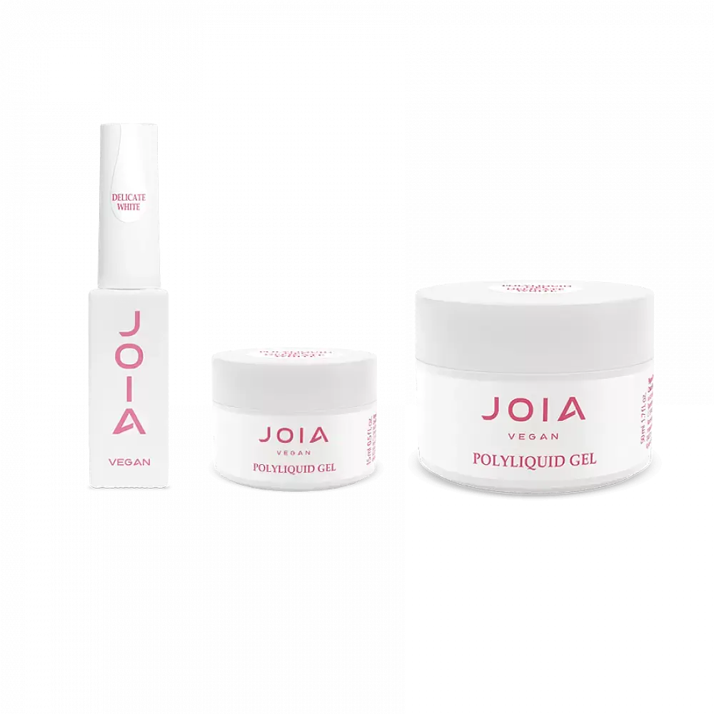 Рідкий гель для укріплення та моделювання Joia vegan PolyLiquid gel Delicate White 50 мл - фото 5