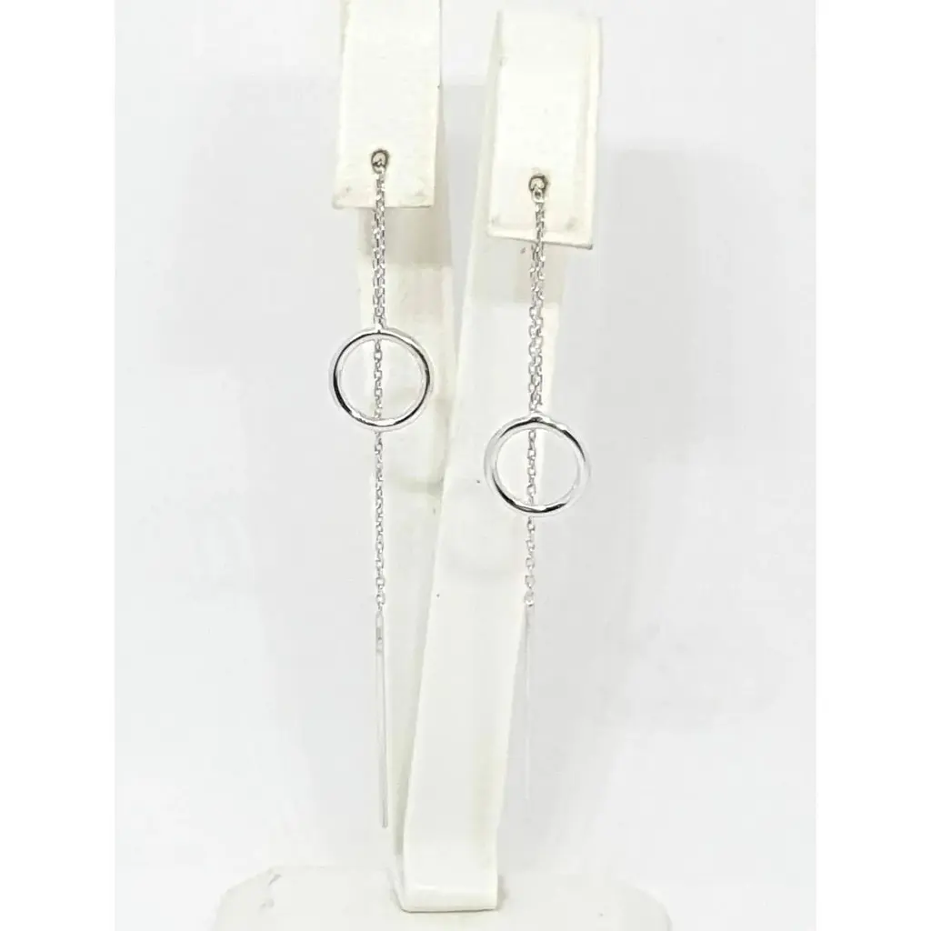 Срібні сережки-протяжки Dear. 3427С - фото 3