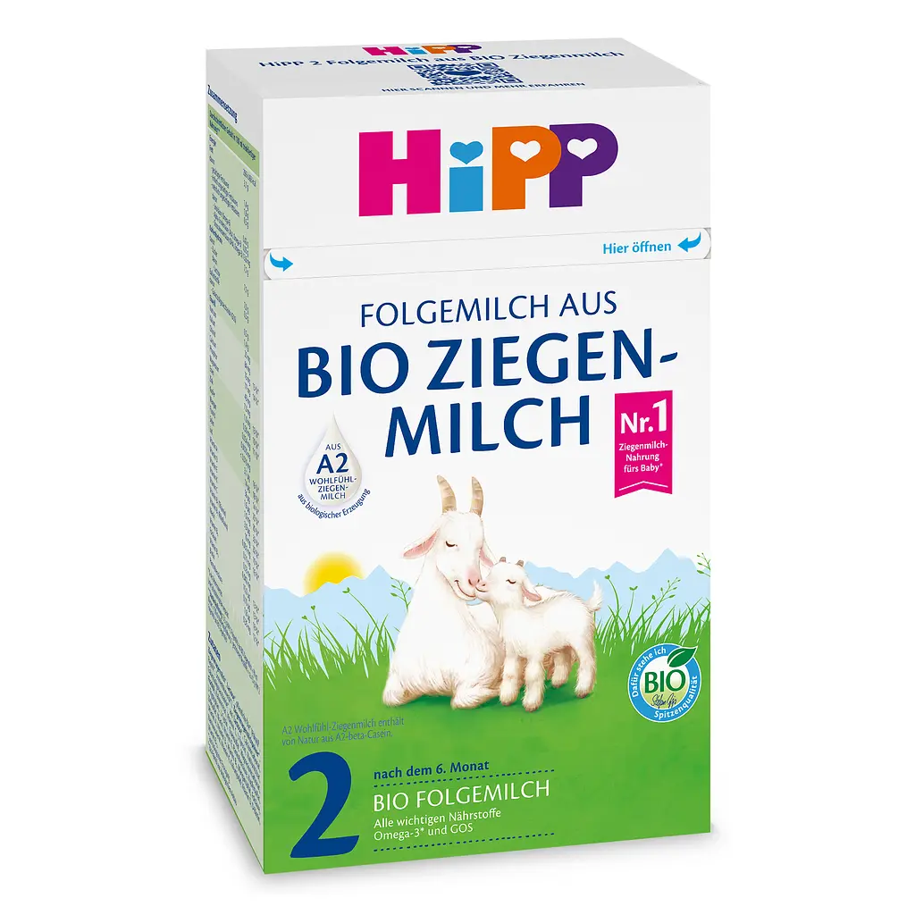 Органічна дитяча суха суміш HiPP 2 на козиному молоці з 6 місяців 400г - фото 3