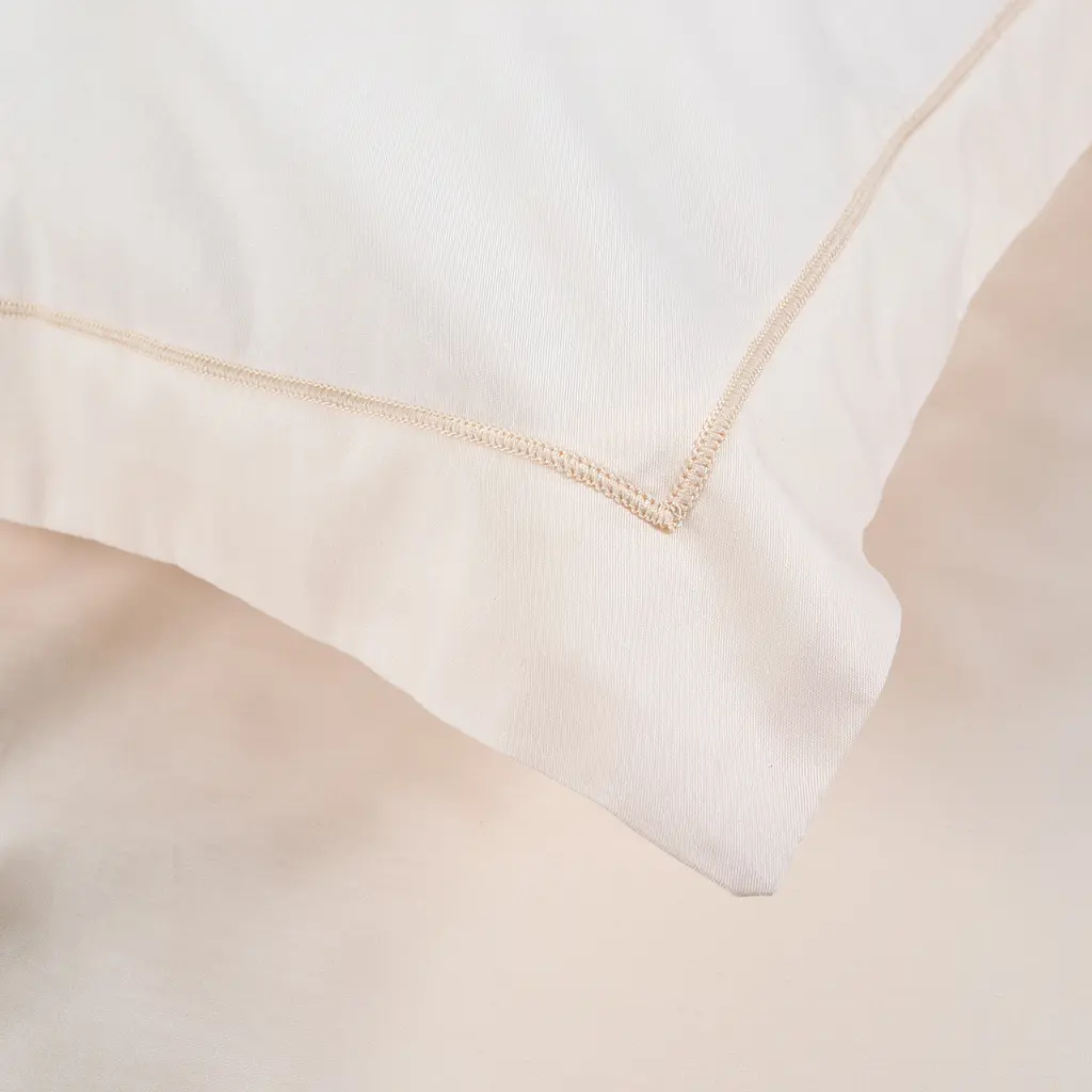 Постельное белье сатин Lotus Home - Dakota Modern кремовый евро - фото 4