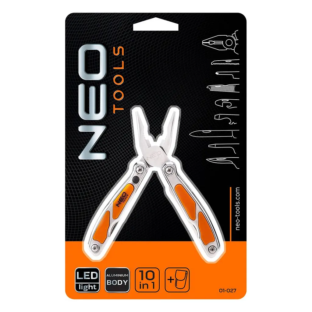 Neo Tools Мультитул, мини, 10 элементов, с LED - фото 4