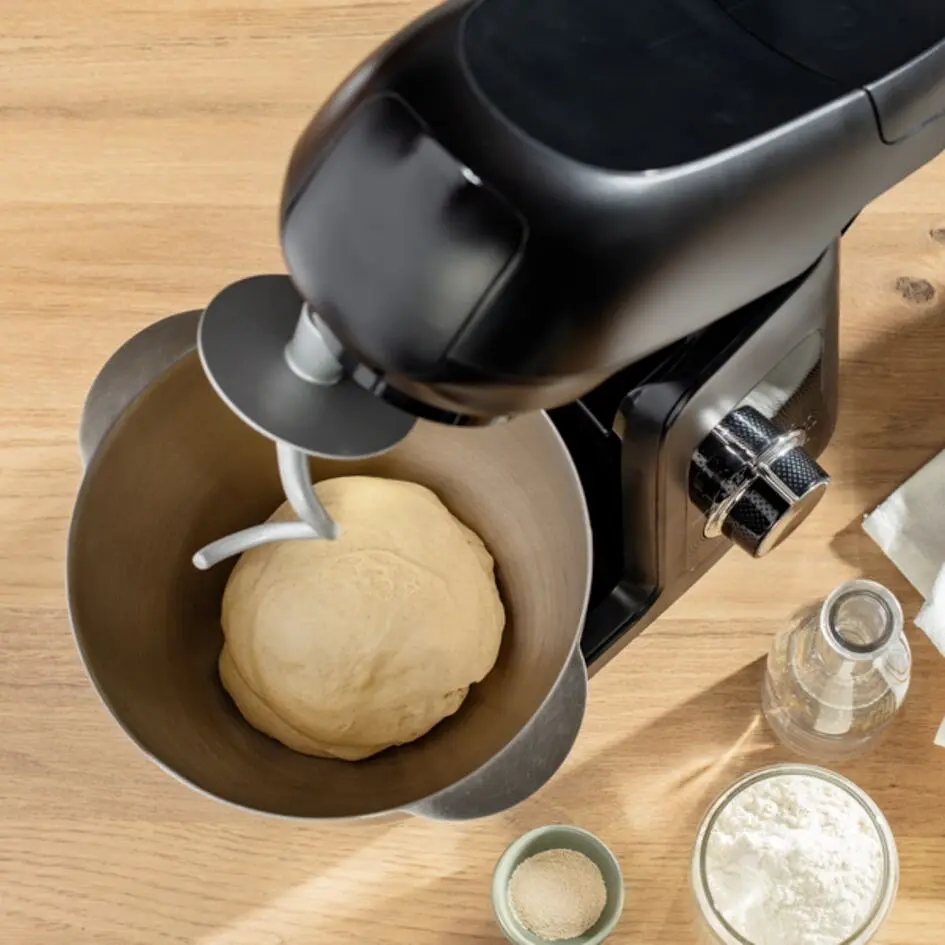 Кухонна машина Bake Partner 1100Вт, чаша-метал, корпус-пластик, насадок-6, чорний Tefal kuh0015189 - фото 2