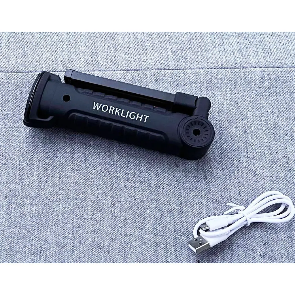 Светильник Worklight W-52 18650 с магнитом и крючком аккумуляторный фонарь с красным и белым светом - фото 5