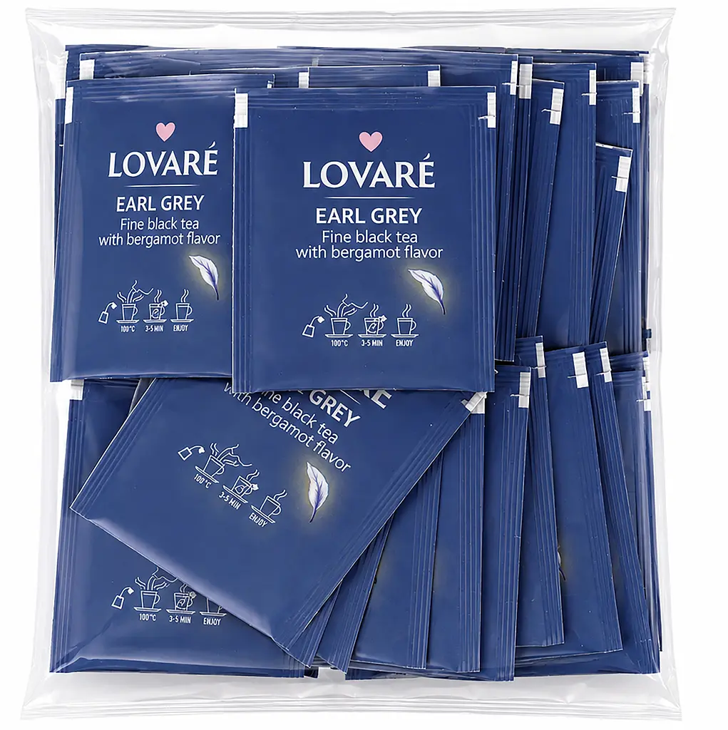 Чай черный цейлонский Lovare Earl Grey с ароматом бергамота 100 г (50 шт. х 2 г) - фото 2