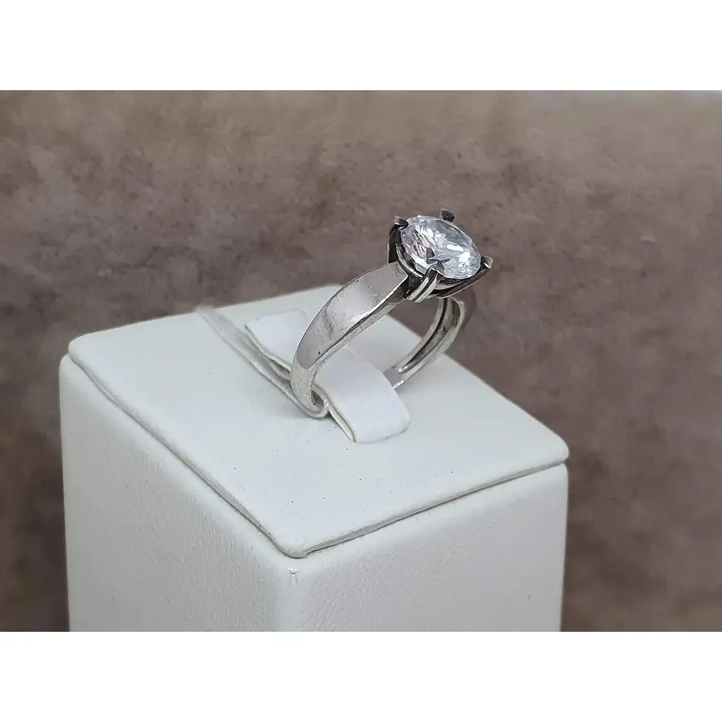 Срібне кільце Агні РОМАН з фіанітом. 1091/1Р-CZ 16,5 - фото 4