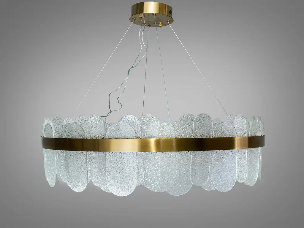 LED-люстра під латунь Diasha 803/800SGD золото, кришталева, 165 Вт, 80 см, 16-25m2 - фото 5